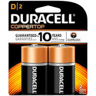 Duracell Batteries D-2pc